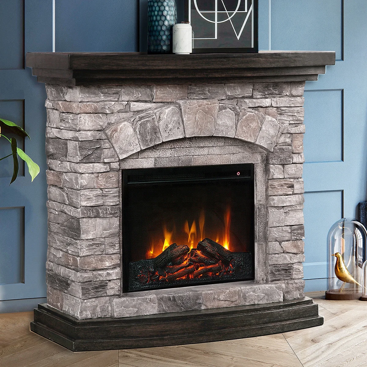 Electric Fireplace, 220V, 1500W, Ceramic - detail 8