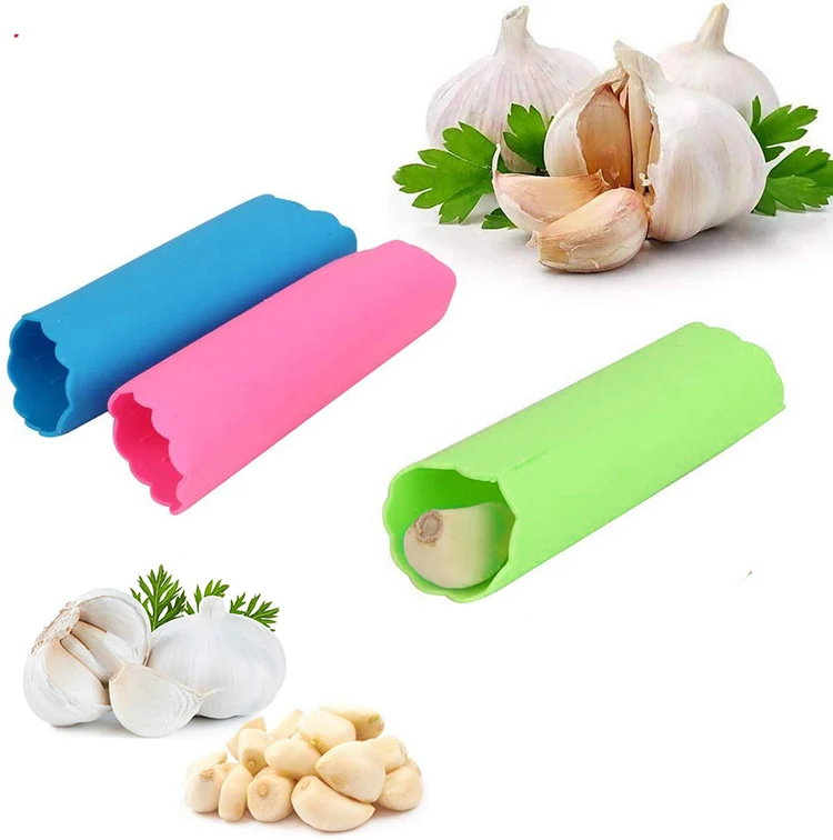 Garlic Peeler Silicone Easy Roll Tube Useful Garlic Kitchen Tool Easy to use UK 