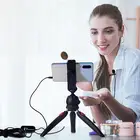 Set K F Concept Mini Lapel Lavalier Clip-on Professional Microphone L1 Sound Card Set For Webcast Live Recording