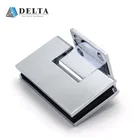 Door Brass Door Glass Hinge North America Hot Sale Adjustable Cologne 337 Wall Mount 90 Degree Glass Door Brass Hinge