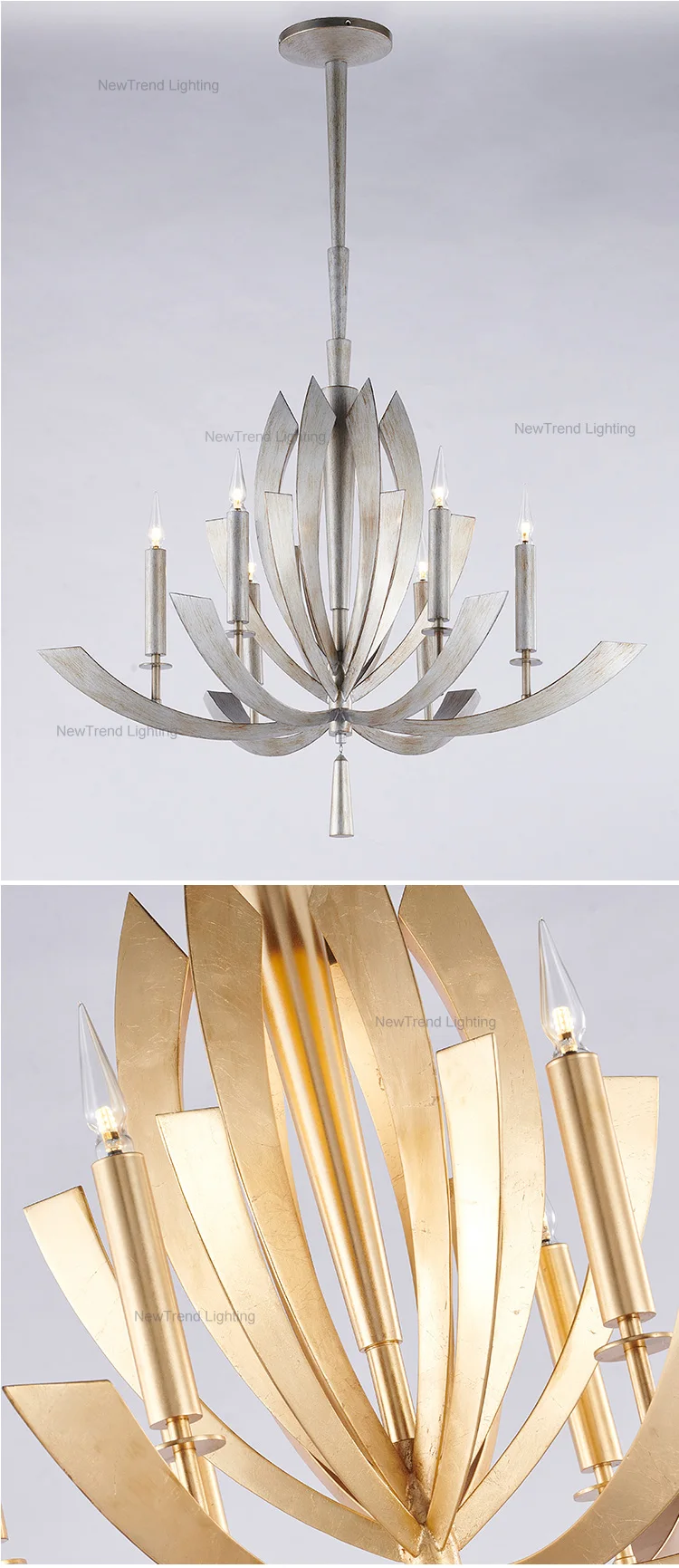 DZ-032 Modern Indoor Decoration Hotel Lobby Villa Pendant Light Luxury LED Chandelier factory
