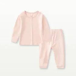 Wholesale Custom Design Cotton Baby Sleepwear Newborn Kids Pyjamas Long Sleeve Bamboo Baby Clothes Pajamas Set