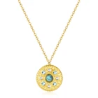 Natural Stone Pendant Charming Natural Stone Pendant With Crystal Necklace Wholesale Jewelry