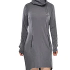 Sweaters Pattern Sweater High Collar Turtleneck Solid Color Winter Knit Sweaters Women Dresses