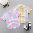 Baby Boys Short Shirts Boys New Arrival Kids Summer Clothes Baby Boys Casual Cotton Short Sleeve Shirts