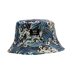 Cap 2021 New Double-sided Fisherman Hat Fashion Sunscreen Bucket Hat Personality Hip-hop Cap Spray Patch Basin Cap