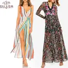 Gown Robe Decontractee A Col En Spring Women Clothing Elegant Ball Gown Midi Simple Dress Prom V Neck Evening Dresses