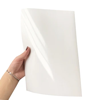 Free Sample Self Adhesive Inkjet clear 50mic White Glossy PET Film Sticker Paper A3 A4 Vinyl Paper For Printing