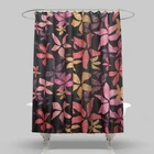 Curtain Home Decors Flower Waterproof Polyester Shower Curtain Bathroom Custom Printing Shower Curtain