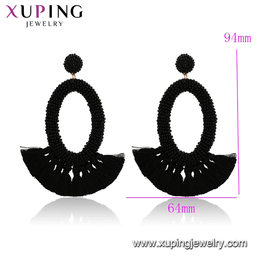 99554 xuping fashion 2019 new arrival tassel long drop earring for lady