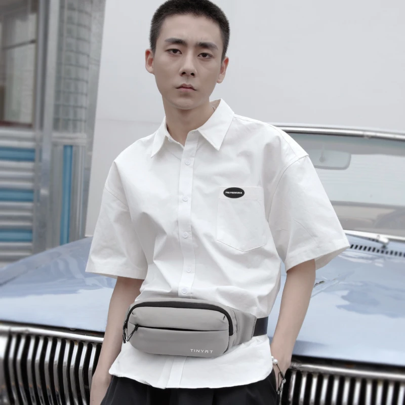 Hot Sale Factory Direct Price Fashion Waterproof Nylon Waist Bag Crossbody Bag for Colorful Printing for Travel Hiking Belt Bags details