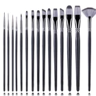Artist 2021 Tangni 15 Different Sizes Artist Nylon Hair Paint Brushes For Acrylic