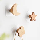 Hook Minimalist Japanese Style Wooden Hook Keychain Wall Hanging Children's Room Wall Decoration