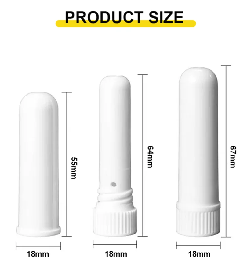 Medical Grade Nasal Inhaler Stick for Nasal Congestion Good Quality Cooling Refreshing Stick Convenient Carry-on Inhaler Tube factory