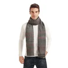Scarf Sale Of High Guarantee 90% Polyester Viscose 10% Chenillec Black Scarf For Man