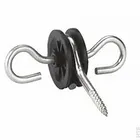 Gate Livestock Farm Electric Fence Wood Post Insulator For Spring And Tape Gate Connection INS034B