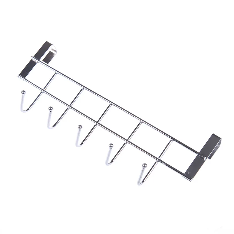 Wholesale Nail Free Five Hoodie Hook Cabinet Door Back Hook Stainless Steel Door Rear Hook