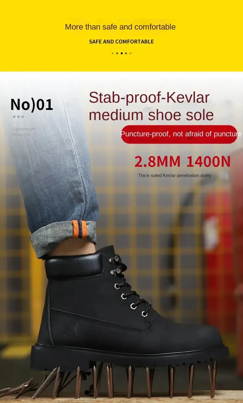 Yellow Safety Boot Protective Safety Boot Have Steel Toe Safety Boot