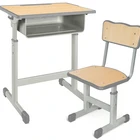 High School Strong Strong Desk And Chair School 2021 New Model Single Desk And Chair High Quality School Furniture Strong