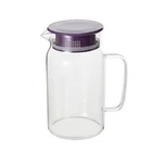 Cold Water Jug Juice And Iced Tea Beverage CarafeClear Transparent Recycled Glass Juice Jug