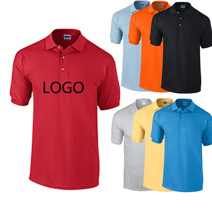 Uniform School Sport golf men Polo Shirt Custom Printing Or Embroidery Sublimation Logo High Quality Cotton Polyester Workwear