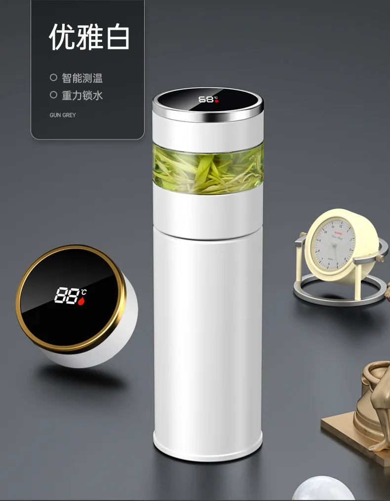 Hot Selling Ceramic Liner Vacuum Cup Intelligent Tea Bottle Separation 316 Stainless Steel Tea Cup Drinkware Vacuum cup