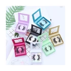 Eyelash Eyelashes Box Pretty Design Custom 3D 5D 25mm Eyelash Packaging Private Label Eyelashes Box