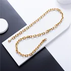 18k Gold 18K Stainless Steel O-Shaped 18K Gold Necklace Women Luxury Brand Necklace Friendship Bracelets For Men