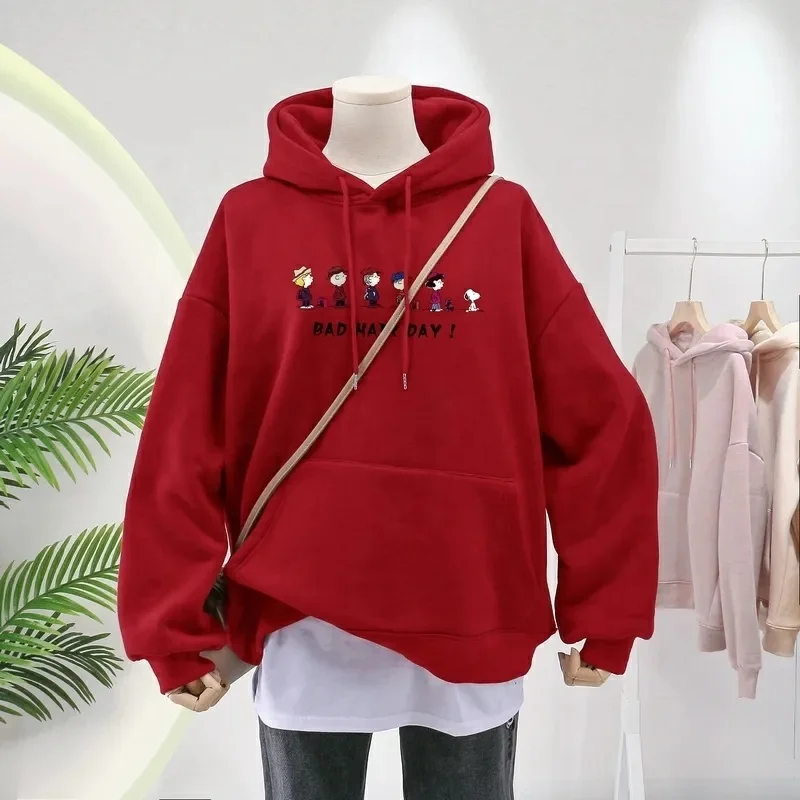 Womens 2024 Hooded Button Collar Drawstring Hoodies Pullover Sweatshirts Casual Long Sleeve Tops Shirts