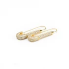 Pin Earrings Promotional Quality Custom Fashion Modern Pin Modelling Earrings