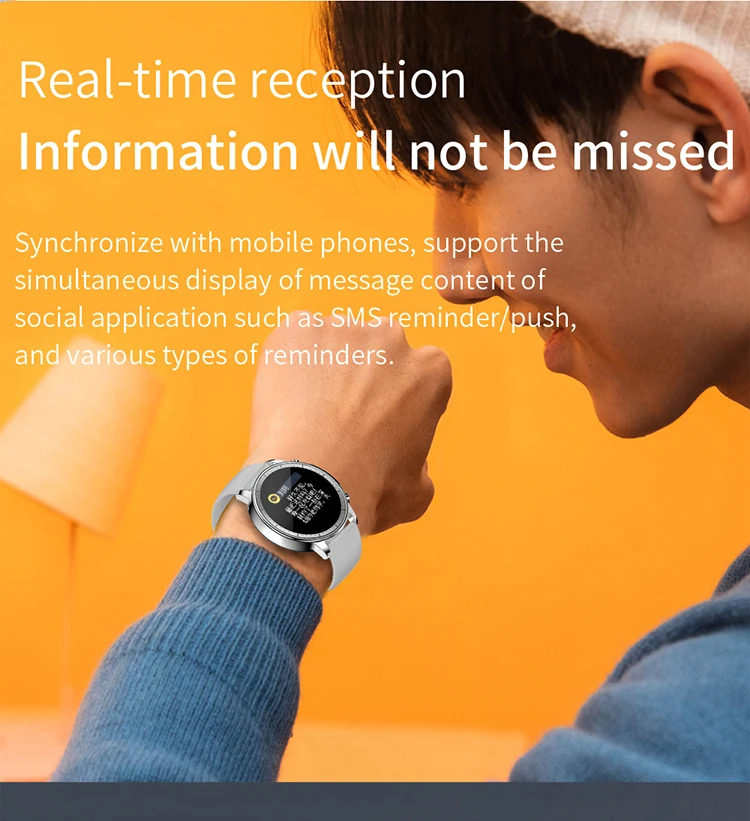 V23 Sport Smart Watch Men Women Full Screen Touch Diy Watch Face Ip67 Waterproof Heart Rate