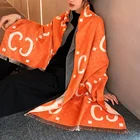 Scarf Custom Ladies Long Letter Printing Cashmere Warm Scarf Shawl Winter Woman Scarf Wholesal Woman Scarf