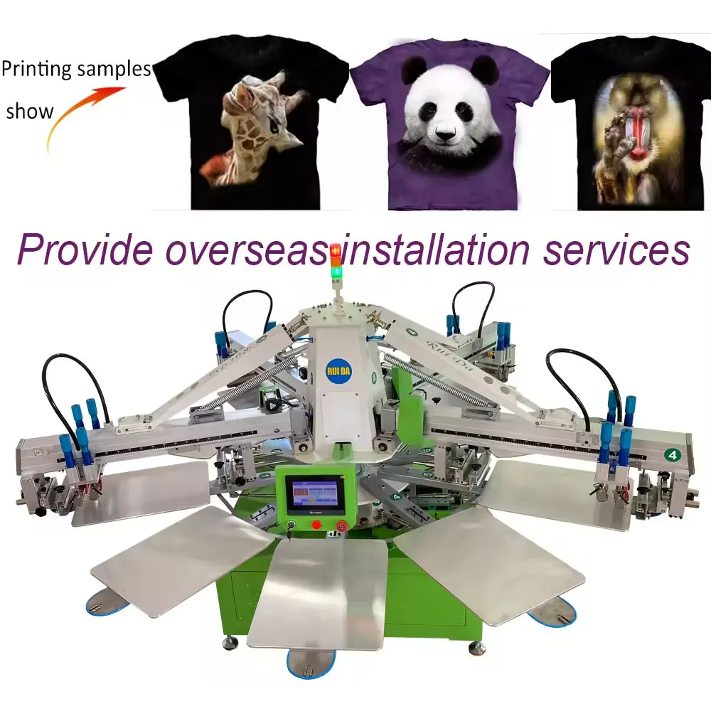 product 3 color automatic screen printing press machine with all stuff-5