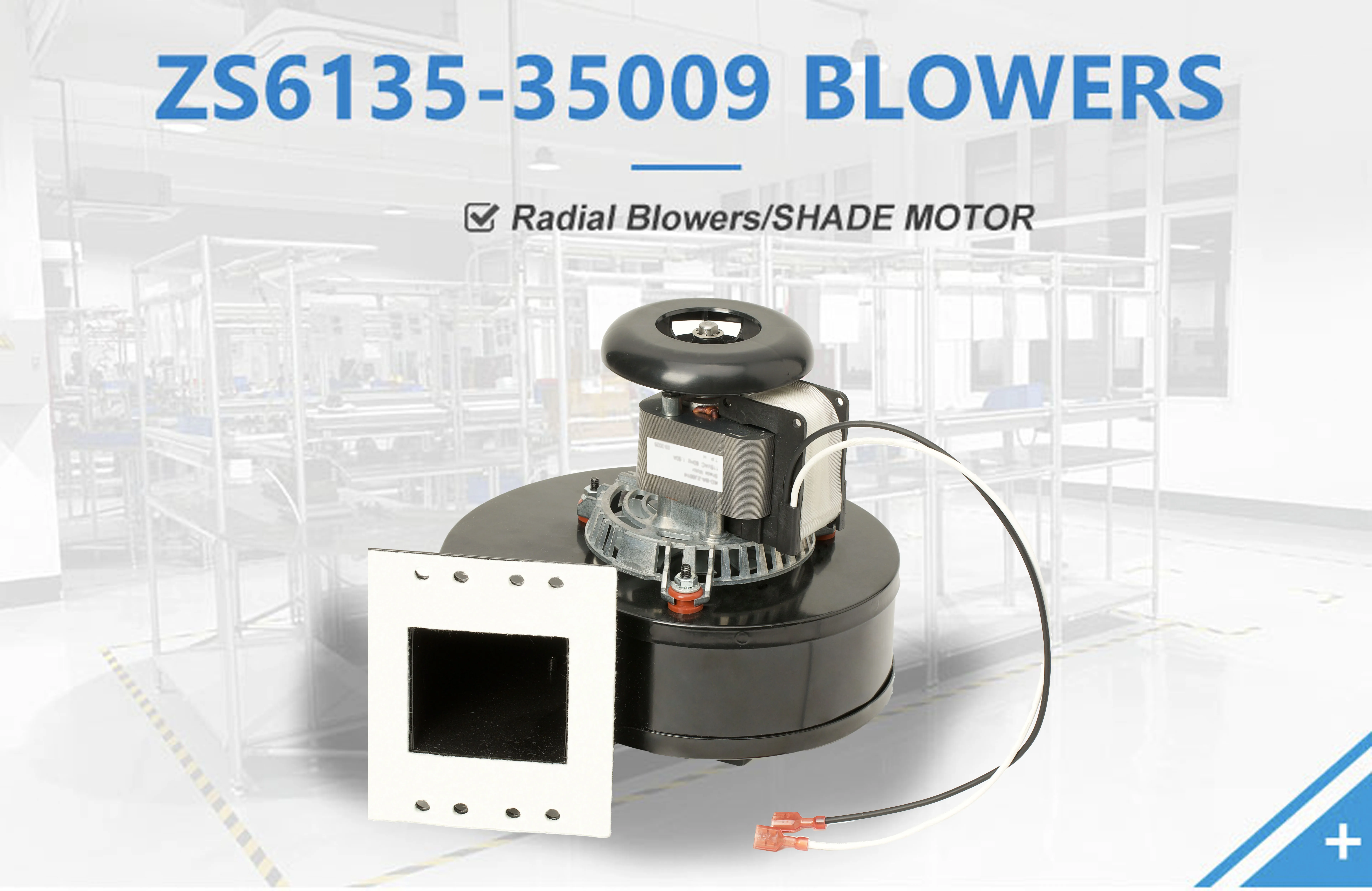 Phase Shaded Pole Motor, ZSON, ZS6135-35009, 115V, 60Hz - detail 2