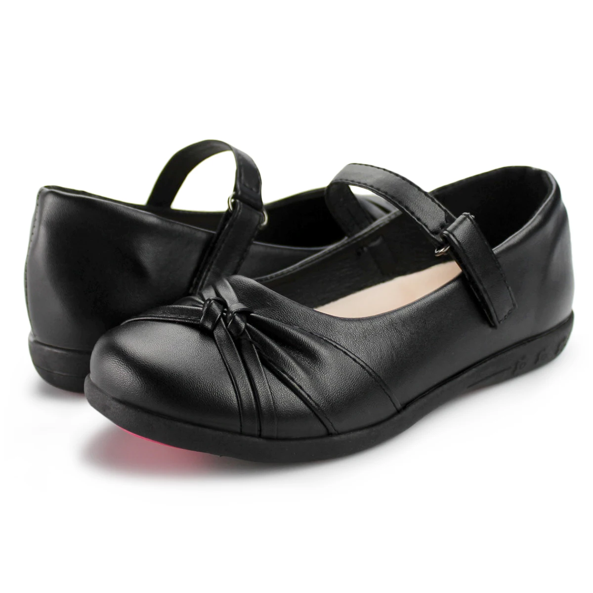 Kids  Girl's Strap School Black Uniform Dress Shoe Mary Jane Flat