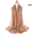 Hijab Georgette Hijab Plain Chiffon Woman Sale Muslim Scarf Customized Hot Style