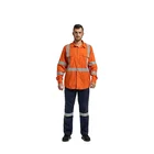 Work Wear Factory Supply Custom Made Hi Vis Industrial Construction Reflective Safety Work Wear For Men