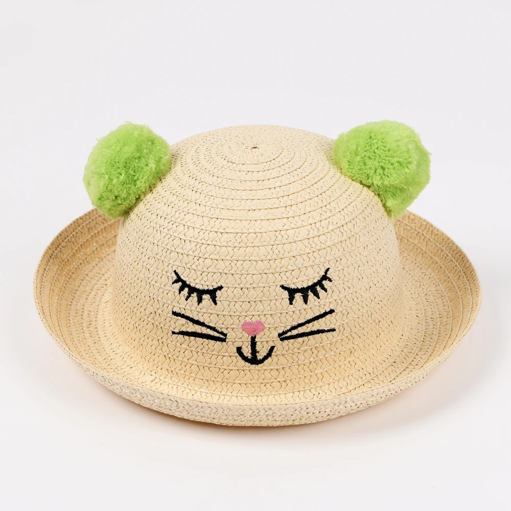 kitty straw hat