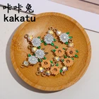 Chrysanthemum Jewelry 2021 Youth Chrysanthemum Alloy Earrings Pendants Bracelet Jewelry Accessories