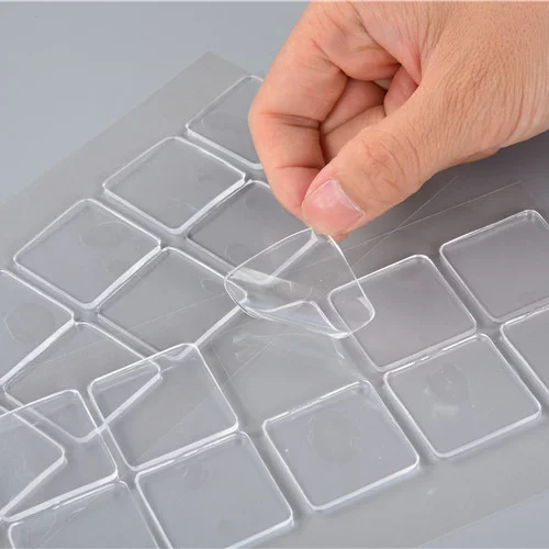 Multipurpose Die Cutting Double Sided Washable Circle Customized Size Nano Sticker Pad,Nano Tape Reusable