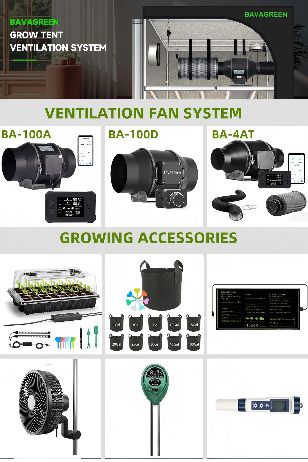 Inline Duct Fan, BAVAGREEN, 830CFM, APP - detail 30