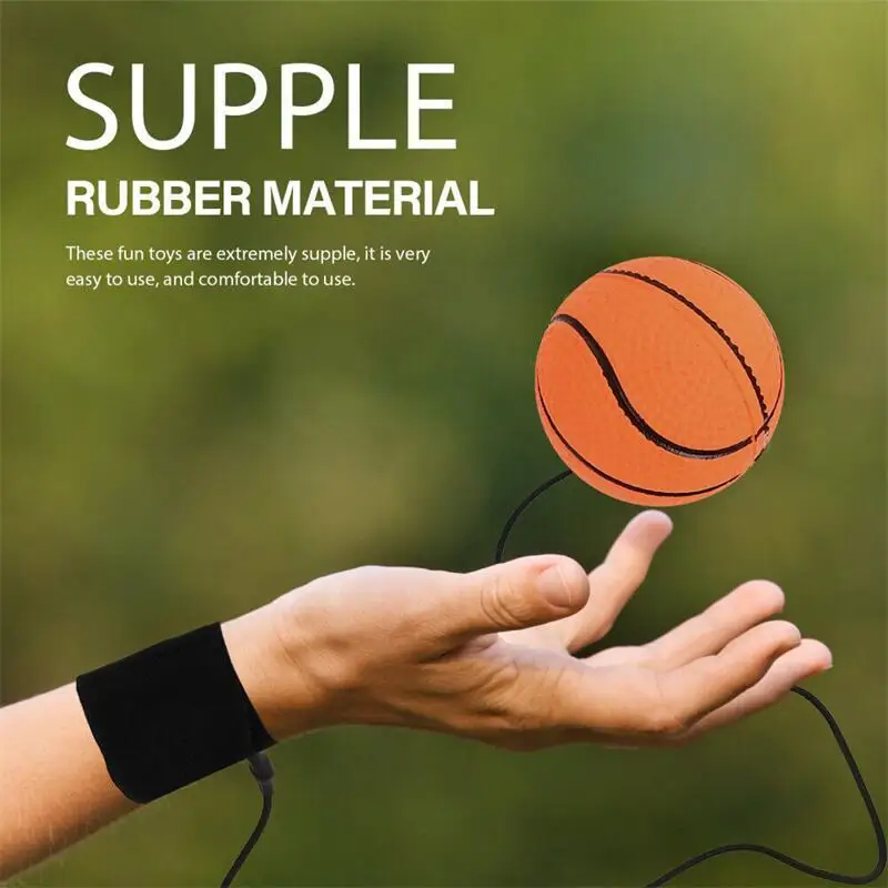 Sport Return Sponge Rubber Hand Ball Game Exercises Bouncing Elastic On