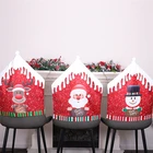 Chair Cover Hot Sale Shaoxing Factory Provide Christmas Design Stock Stretch Chair Cover 46x59cm