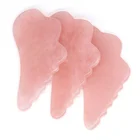Jade Dropshipping Products 2021 Rose Quartz Guasha Stone New Tool Pink Jade Gua Sha