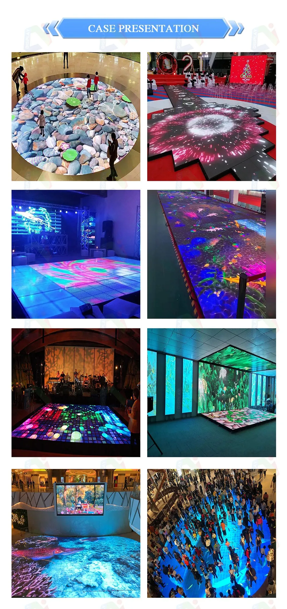 Control System Hot Sale P3.91 LED Video Wall Dance Smart Floor Tile Display Screen 3D Dance Floor DJ Booth Standing Led Display manufacture