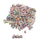Alphabet Beads Bead Original Factory Wholesale ABC Multicolor Cubic Alphabet Beads Colorful Beads Mixed Alphabet Bead