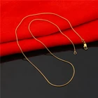 Snake Factory Direct Price Vacuum Plated 18k Gold-plated Trending Necklaces Round Snake Chain