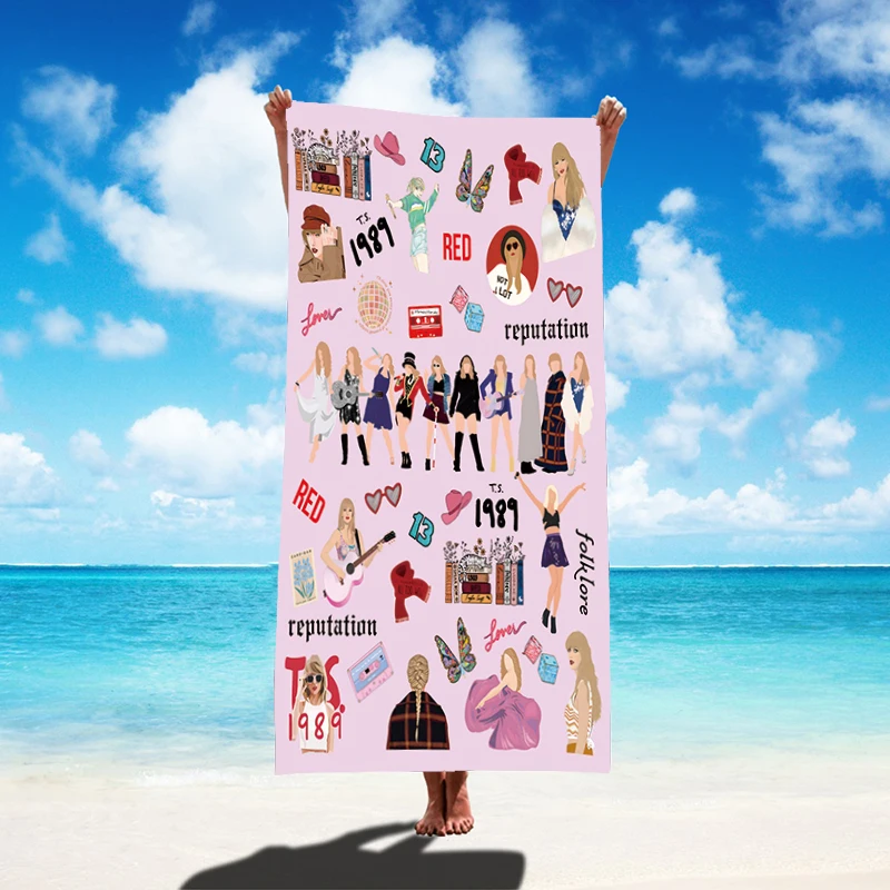 Newest Custom Cartoon Anime Stitches Print Quick Dry China Oem Promotional Super Soft Beach Bath Towels