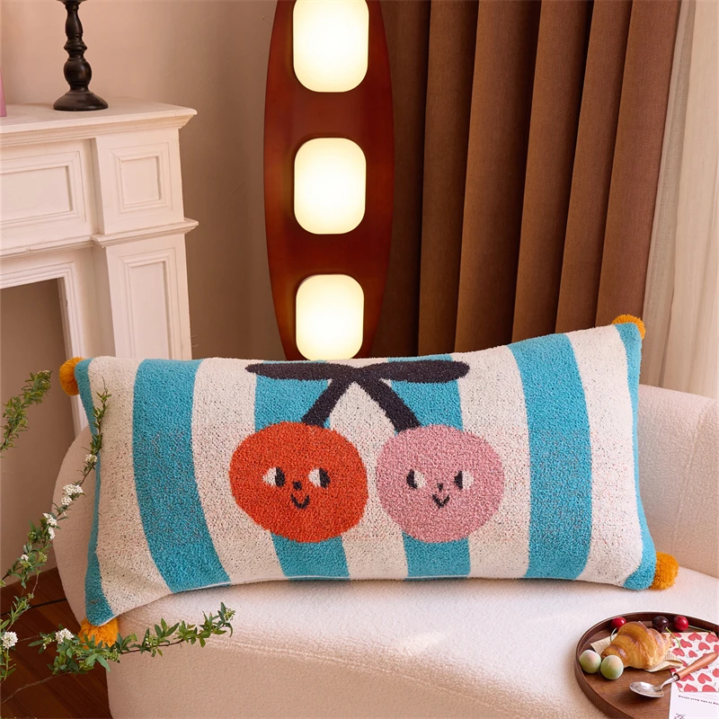 product factory hotselling 100 microfiber yarn oeko tex plush cozy knitted pillowcase for home decoration my-59