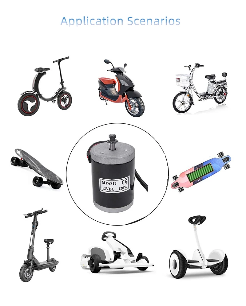 Brush Motor, MY6812, 12V-24V, 100W/120W/150W - detail 10